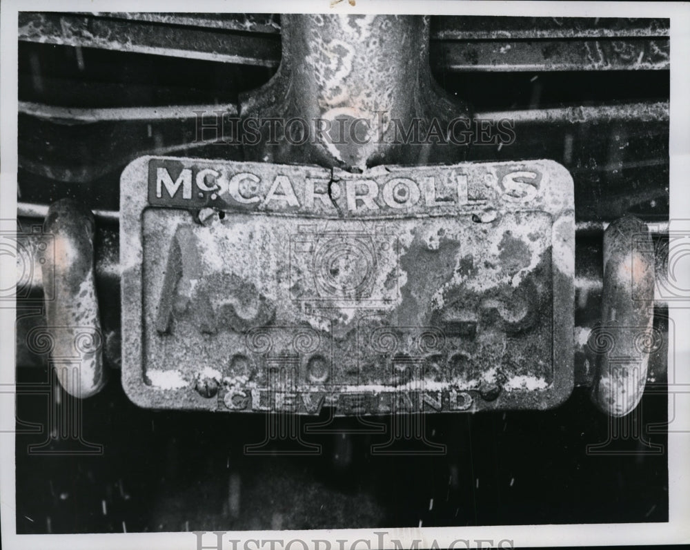 1961 Press Photo License Plates - nee97598