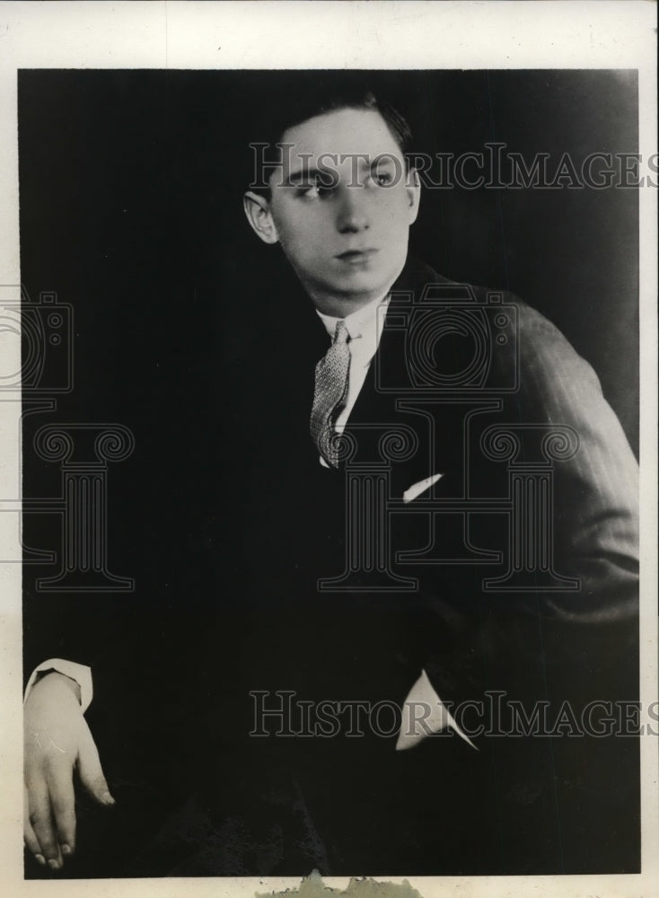 1931 Press Photo Wolfe Kahn. Orchestra Leader and Aviation Enthusiast