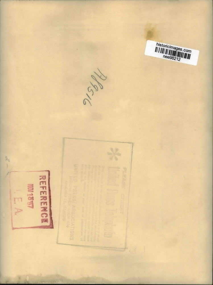 1957 Press Photo William Walker critically wounded at his home in Medford Mass