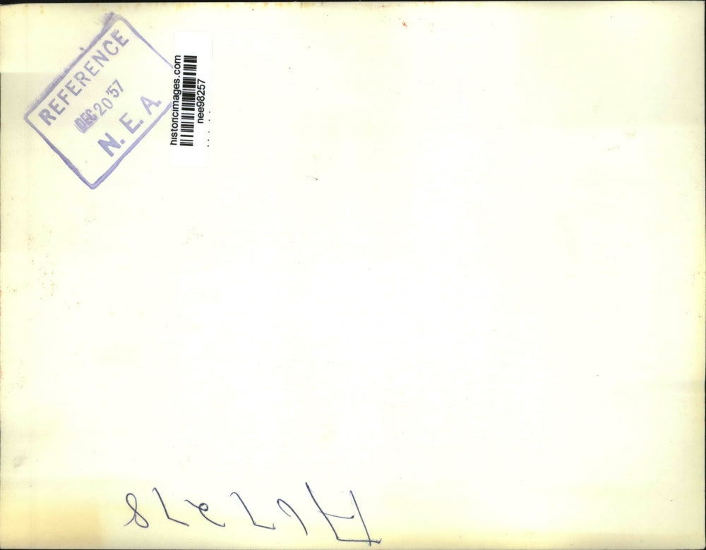 1957 Press Photo Pres.Eisenhower with German Chancellor Konrad Adenauer