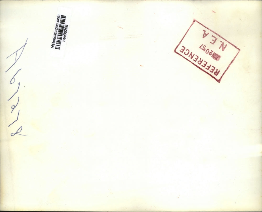 1957 Press Photo Pres. Eisenhower with Llewellyn E.Thompson U.S Amb. to Russia