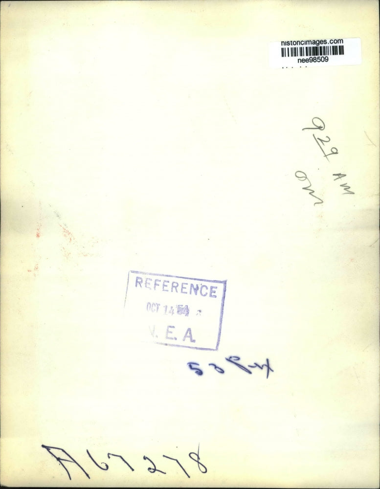 1953 Press Photo Pres.Eisenhower bids farewell to John Dulles and Stassen