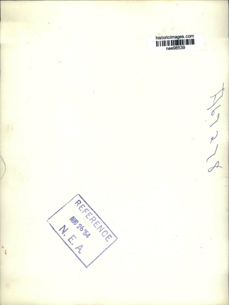 1954 Press Photo Pres.Dwight Eisenhower arrives at the Lowry AFB in Denver