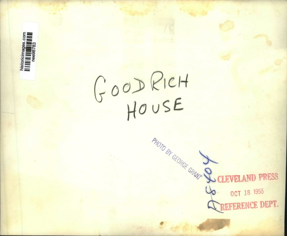 1955 Press Photo Goodrich House - nee98783