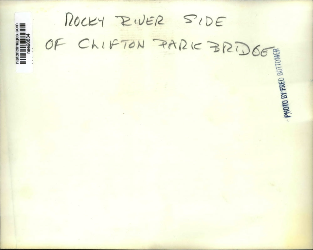 Press Photo Rocky River Side of Clifton Park Bridge - nee98834