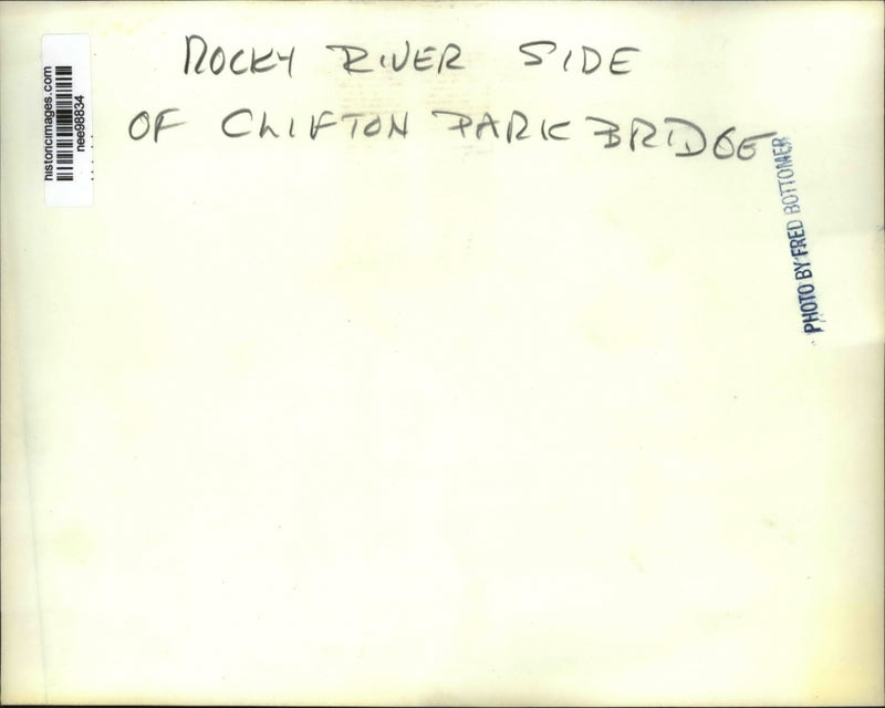 Load image into Gallery viewer, Press Photo Rocky River Side of Clifton Park Bridge - nee98834
