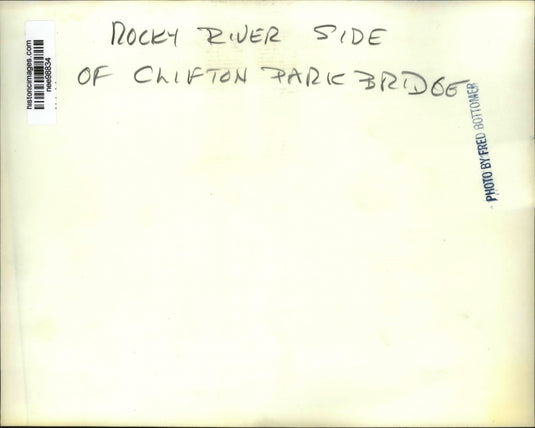 Press Photo Rocky River Side of Clifton Park Bridge - nee98834