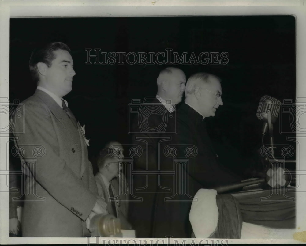 1940 Press Photo Archbishop Samuel Stritch opened the Democratic Natl.Convention