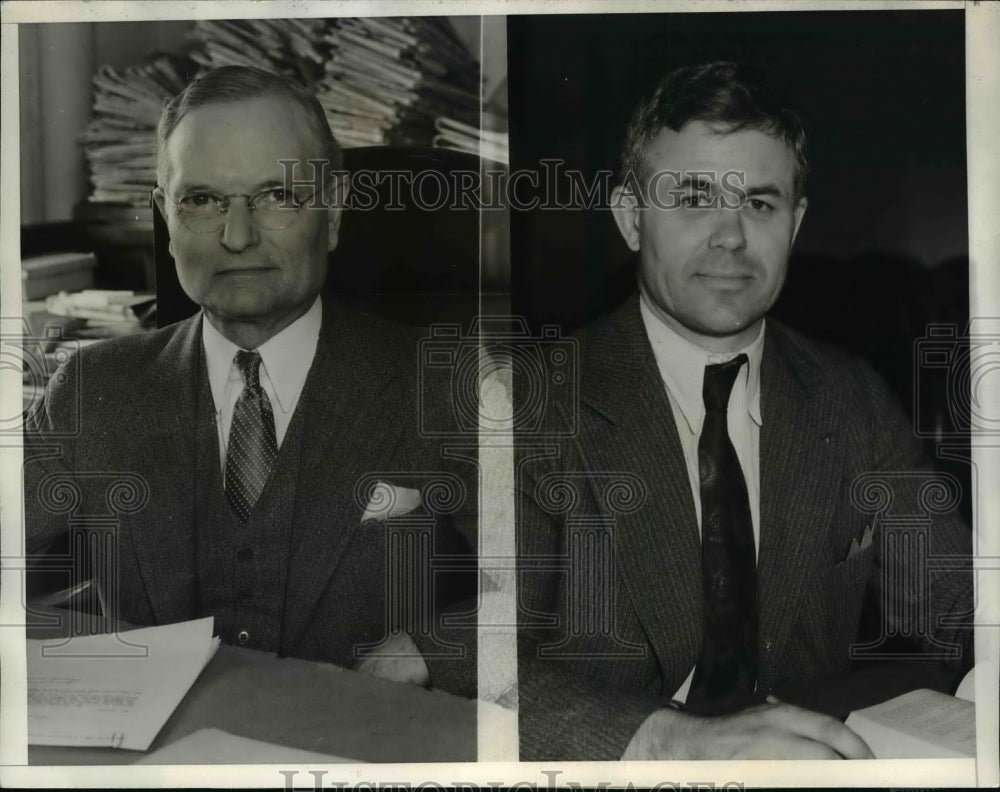 1935 Press Photo Fred Vercoe and Richard Bird Involved in Execution Error Case