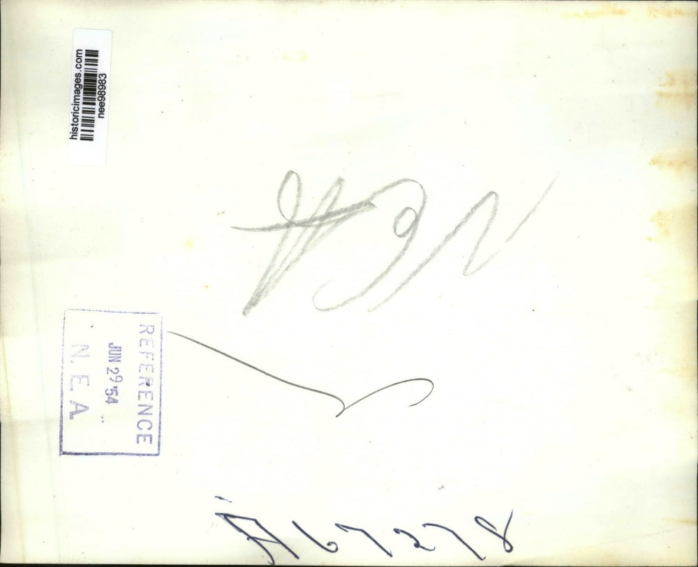 1954 Press Photo Pres.Eisenhower with Rev. Richard J. Cushing of Boston