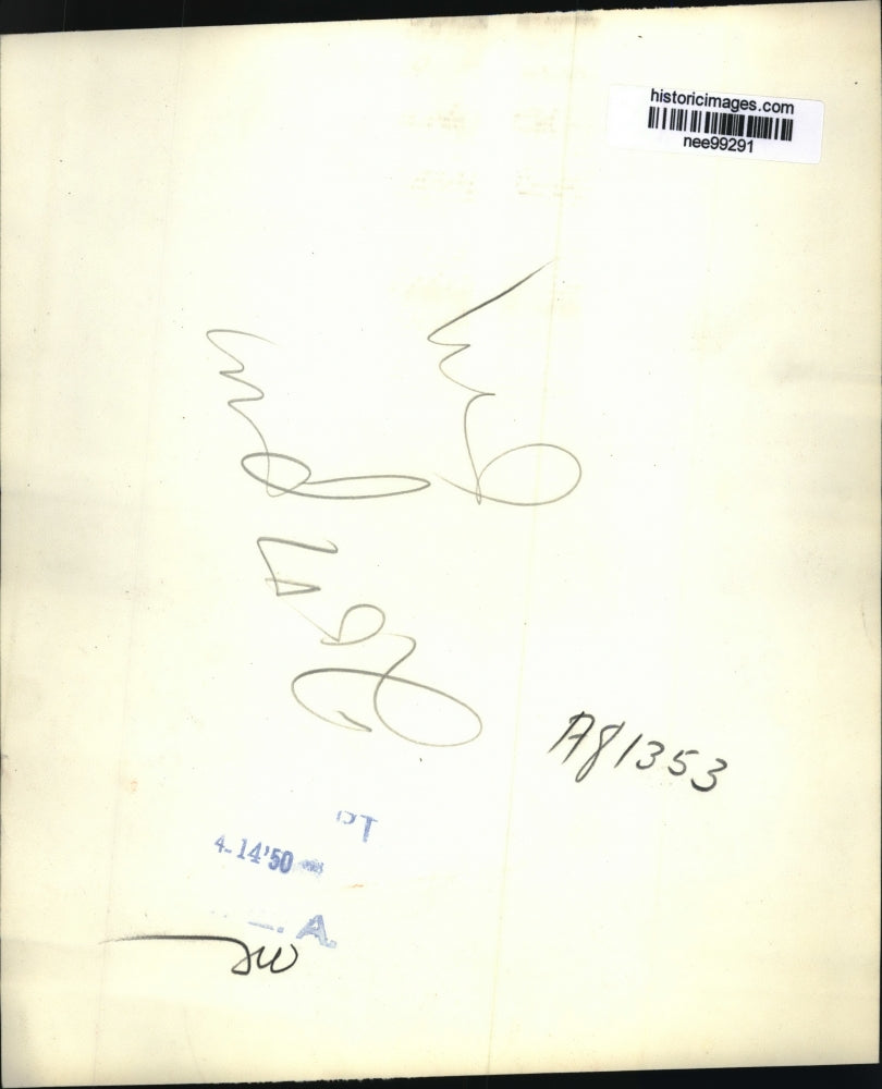 1950 Press Photo Philadelphia Murder & Arson Suspect Nicholas Verna - nee99291