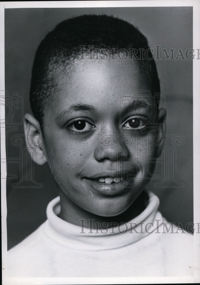 1969 Press Photo 13-Year-Old Cleveland Boy Jeffrey Quarles - nee99437