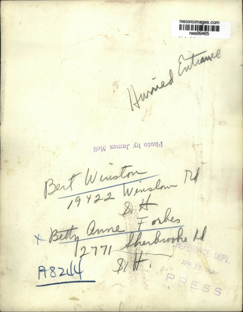 1969 Press Photo Bert Winston and Betty Anne Forbers - nee99465