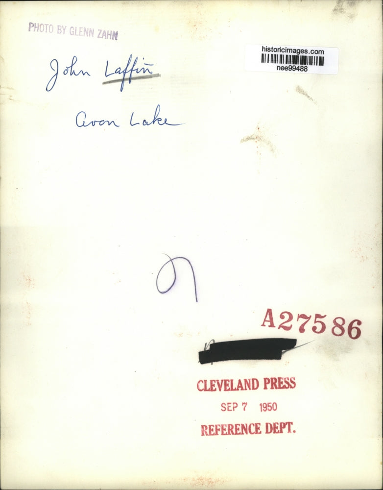 1950 Press Photo John Laffin of Avon Lake, Ohio - nee99488