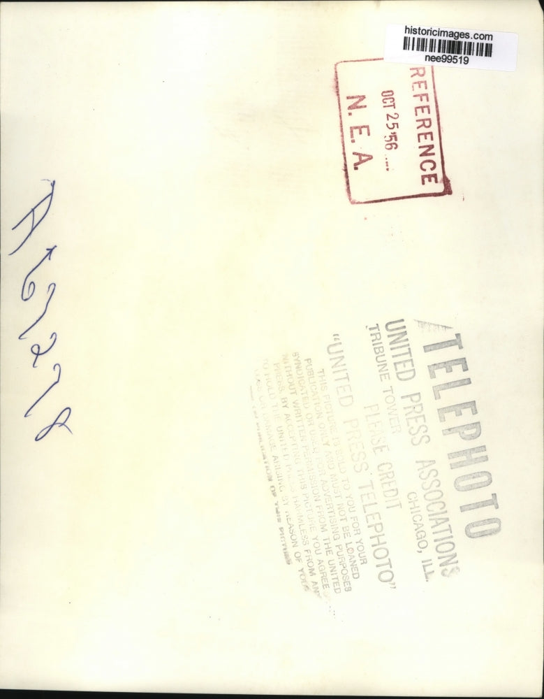 1956 Press Photo Pres.and Mrs.Eisenhower returned from Campaign Tour