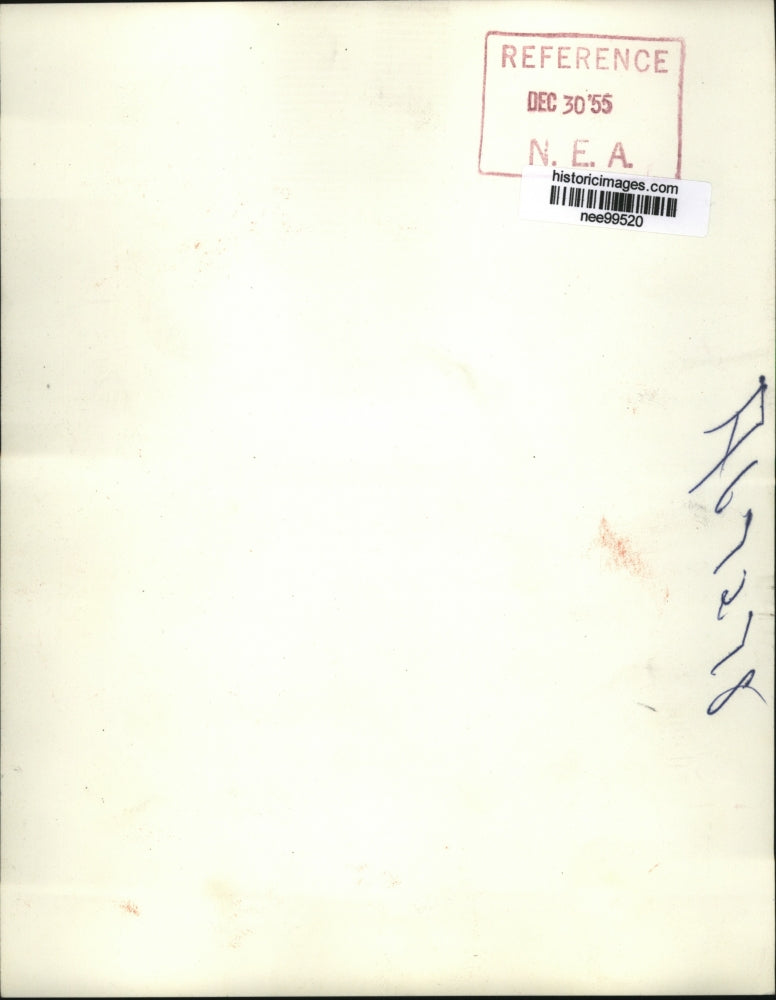 1955 Press Photo Pres.Dwight Eisenhower with brother Milton at U.S Natval Base