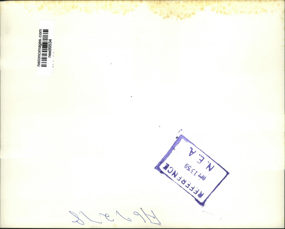 1959 Press Photo Pres.Dwight Eisenhower and William E.Robinson arrived in Wash