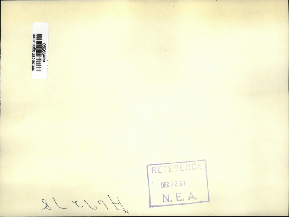 1961 Press Photo Gen.Dwight Eisenhower arriving in Lansing, Michigan - nee99590