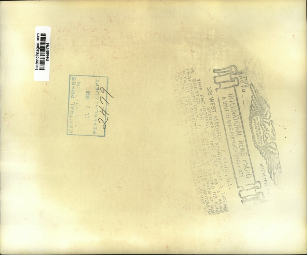 1946 Press Photo U.S. Ambassador Chester Bowles During Radio Broadcast