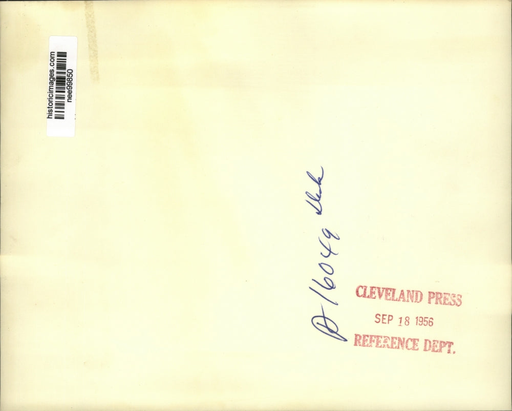 1956 Press Photo Pres.Dwight Eisenhower with Sen. Bourke B Hickenlooper of Iowa