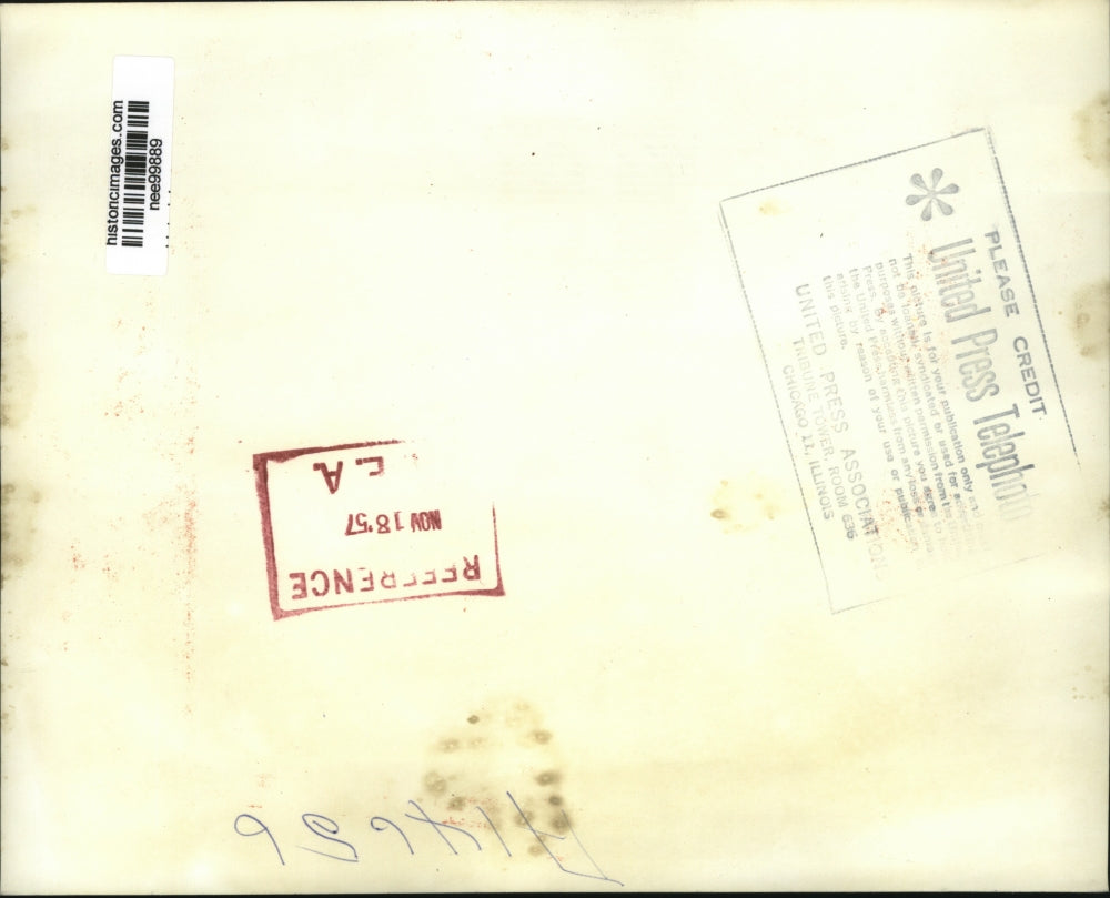 1957 Press Photo Belgian Foreign Minister Paul-Henri Spaak, John Foster Dulles