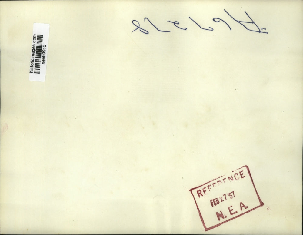 1957 Press Photo President Dwight D. Eisenhower, 7-Year-Old Cynthia Davidson