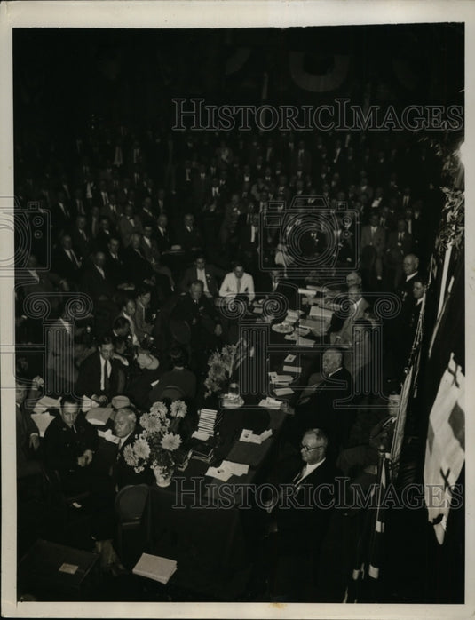 1934 Press Photo Opening of the 41st Annual Police Chiefs Convention