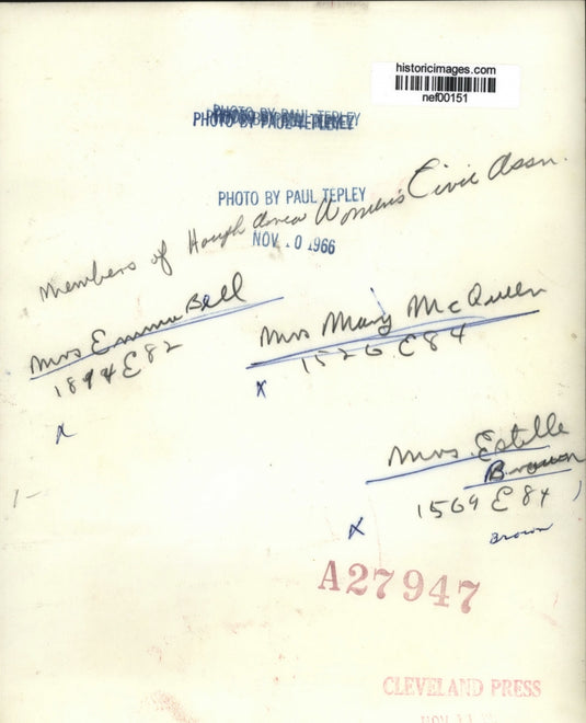 1966 Press Photo Members Of Hough Area Women's Civic Association - nef00151