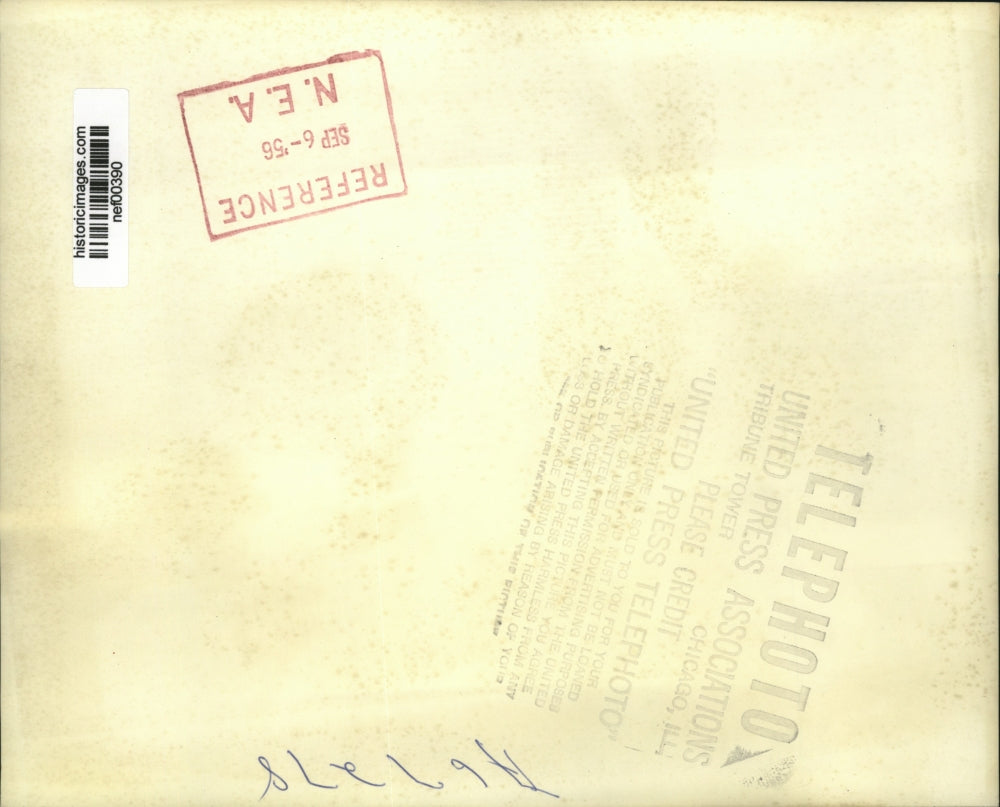 1956 Press Photo President Eisenhower Returns To Washington From California