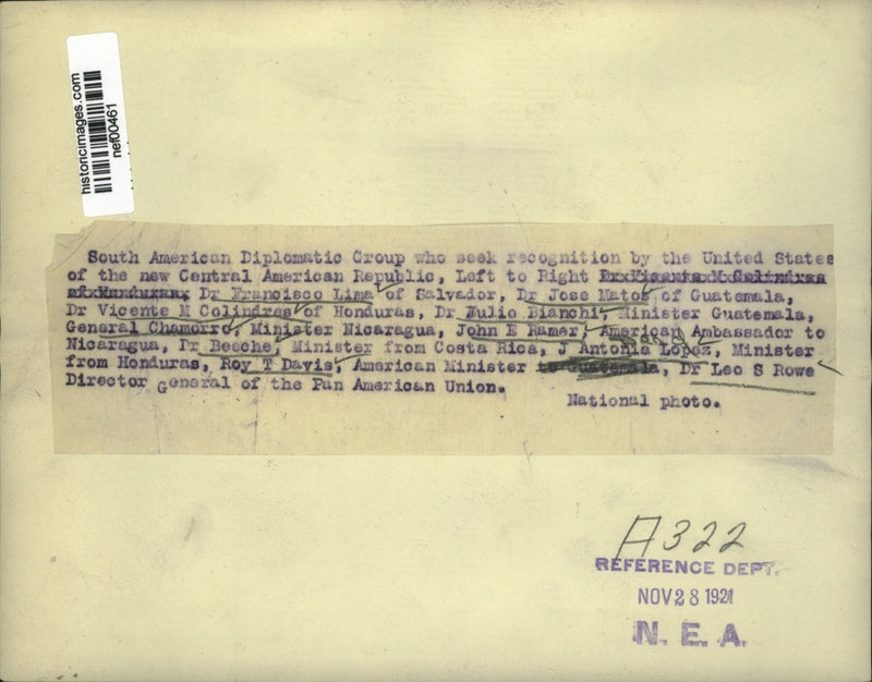 Load image into Gallery viewer, 1924 Press Photo South American diplomatic group seeks recognition from the US.
