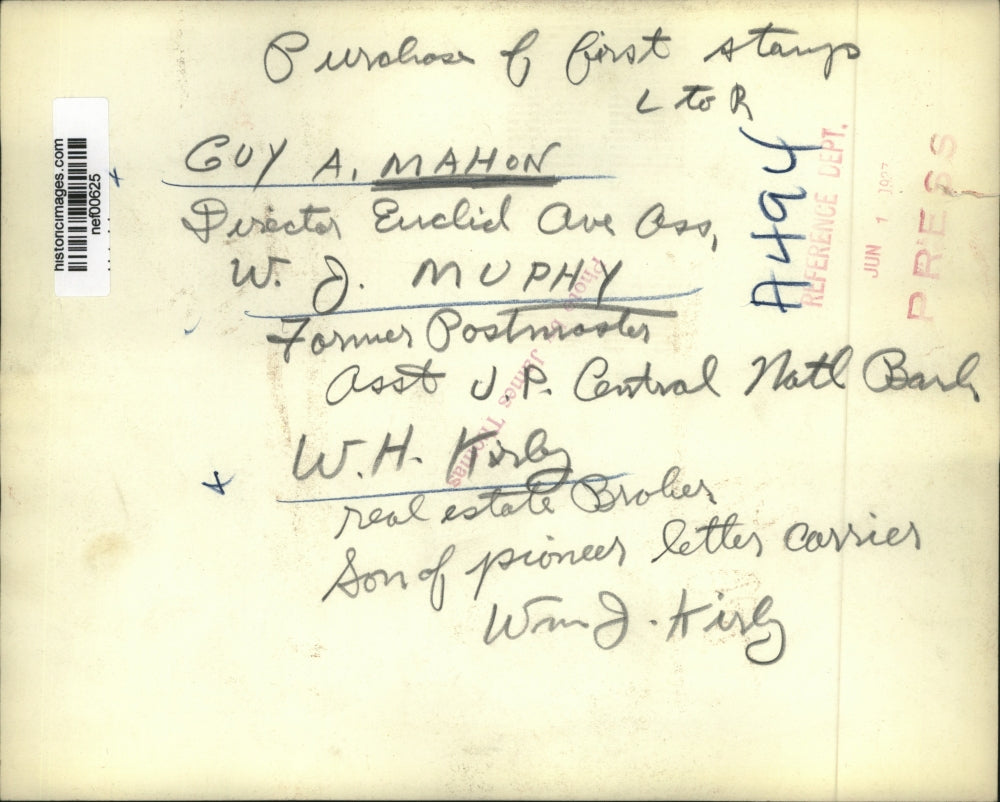 1927 Press Photo Guy Mahon, W.J. Muphy, And W.H. King - nef00625