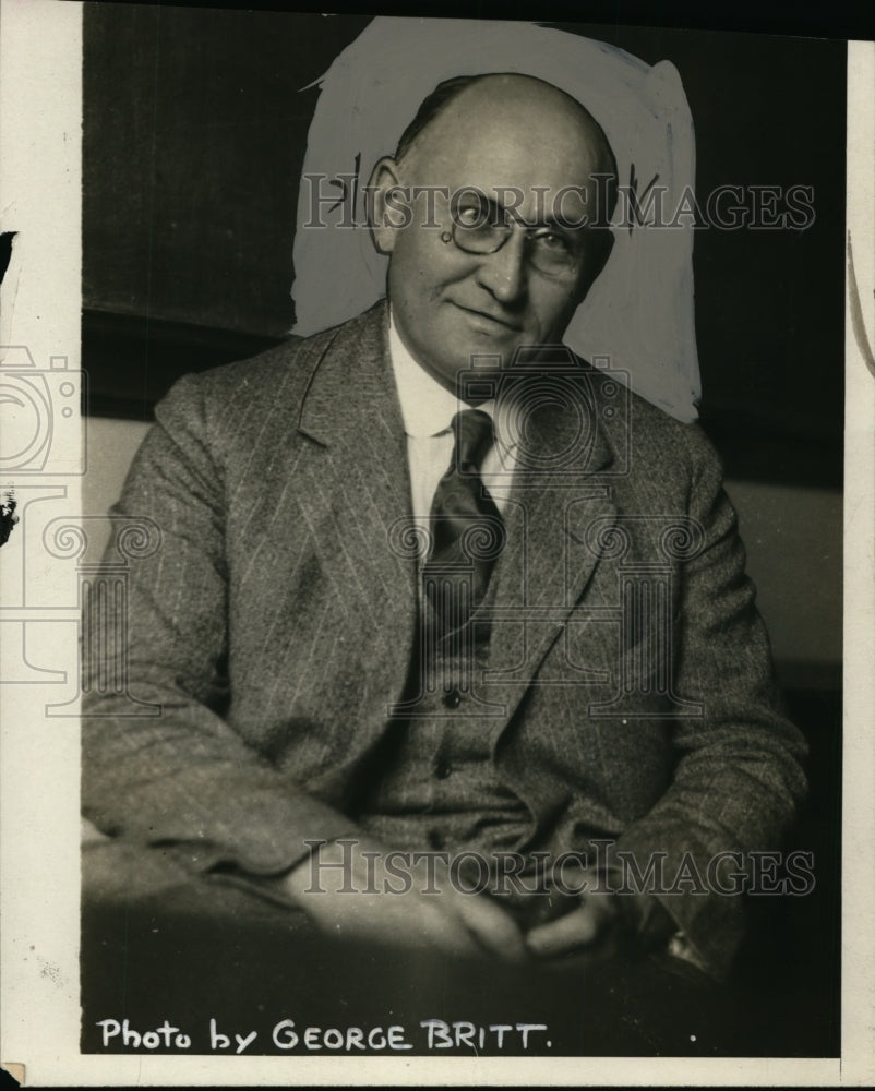 1925 Press Photo Professor HL Hollinworth of New York - nef00808