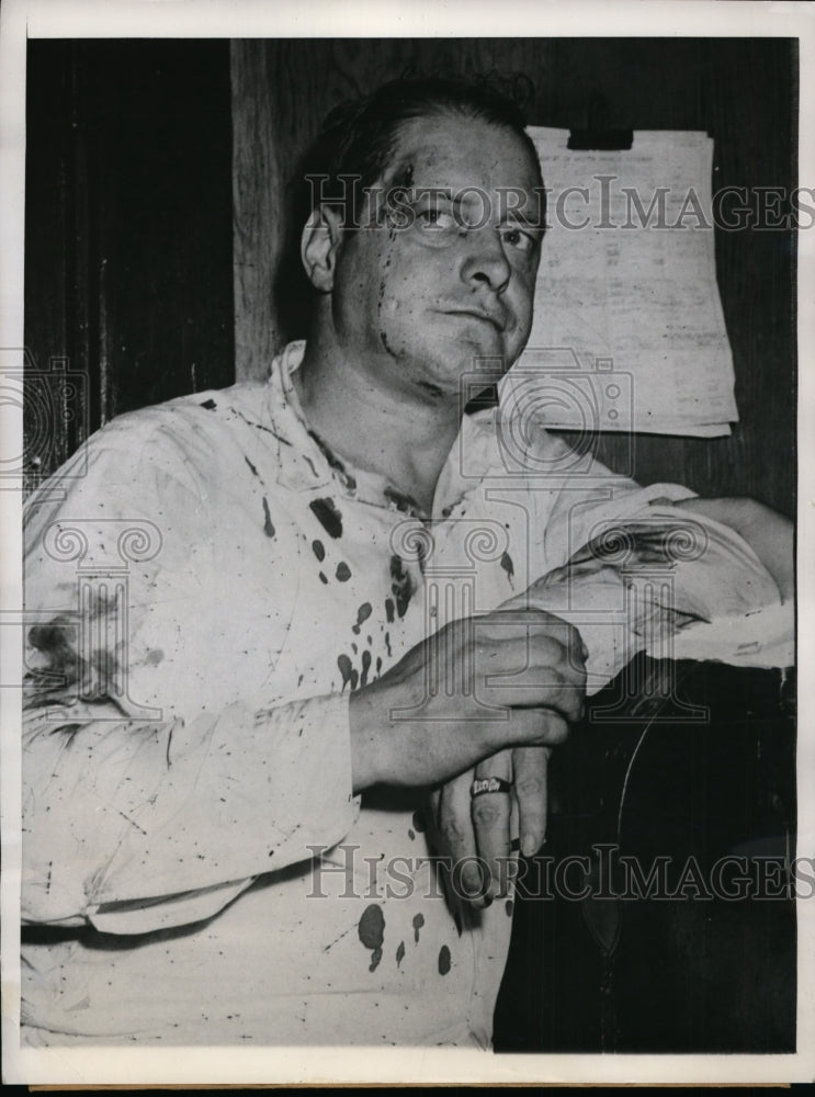 1949 Press Photo Wealthy tree surgeon Ross Hastings on trial for killing wife