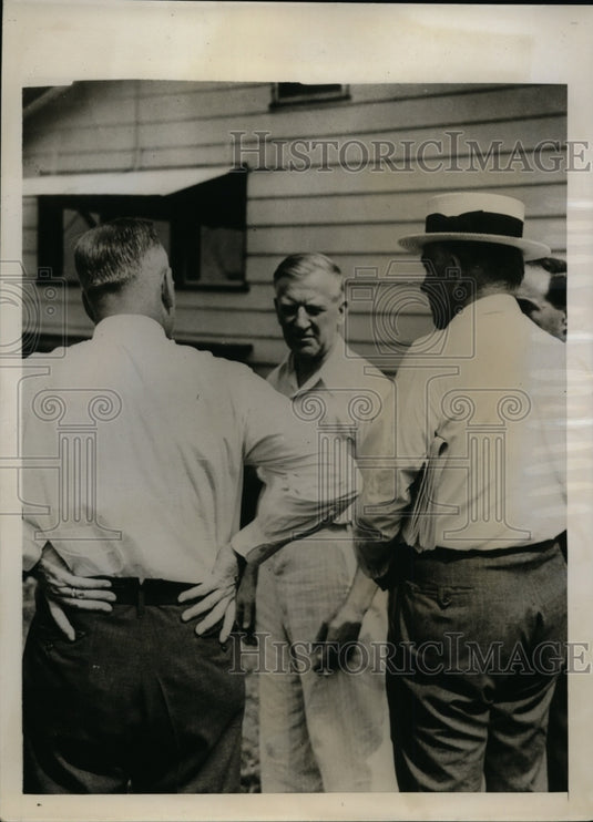 1937 Press Photo John Wohlsen found drowned after daughter went missing