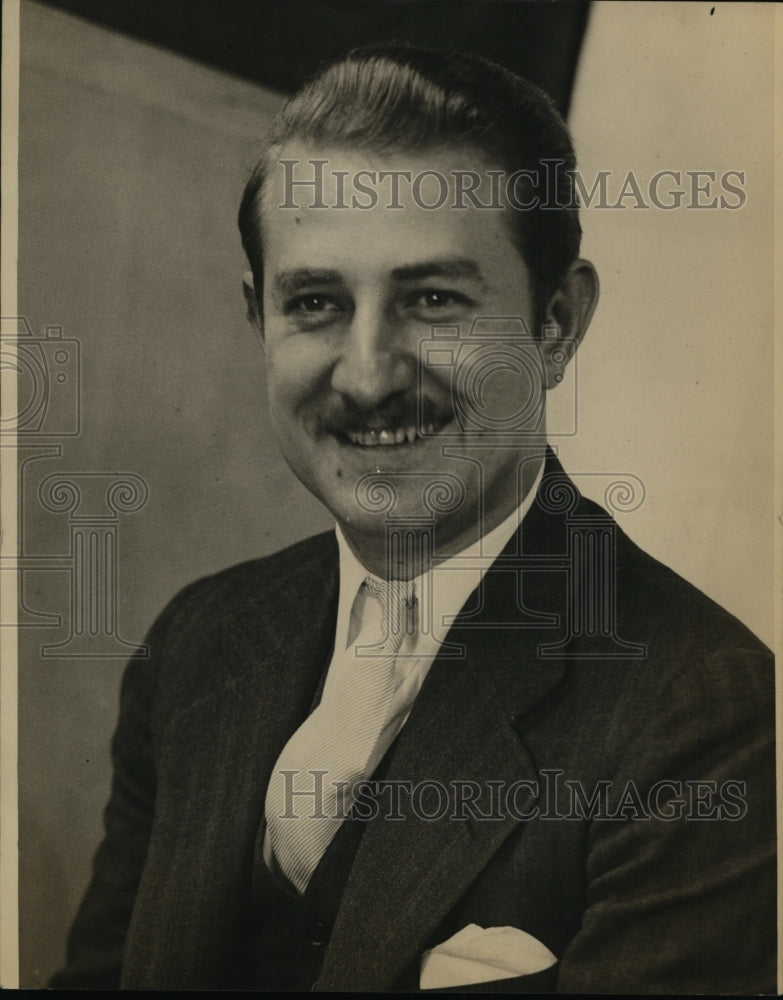 1936 Press Photo Col Roscoe Conkling Fitch Republican Candidate for MI Governor