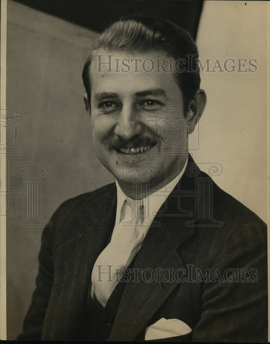 1936 Press Photo Col Roscoe Conkling Fitch Republican Candidate for MI Governor