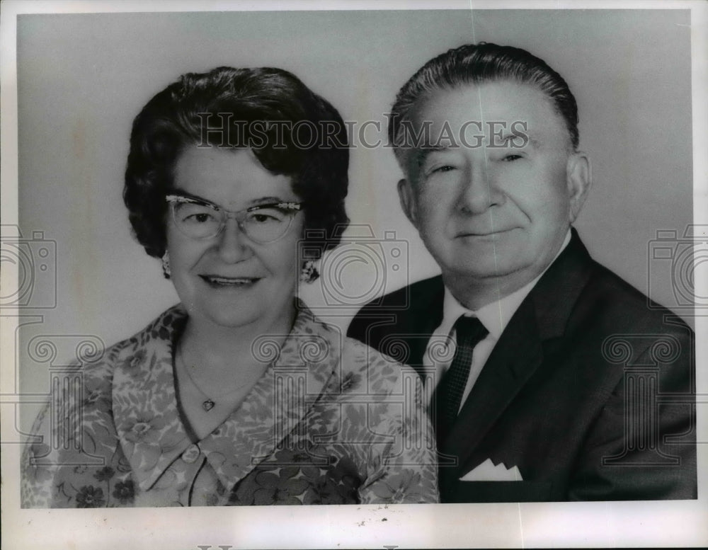 1966 Press Photo Mr &amp; Mrs Joseph Andrejkovics celebrating Golden Anniversary