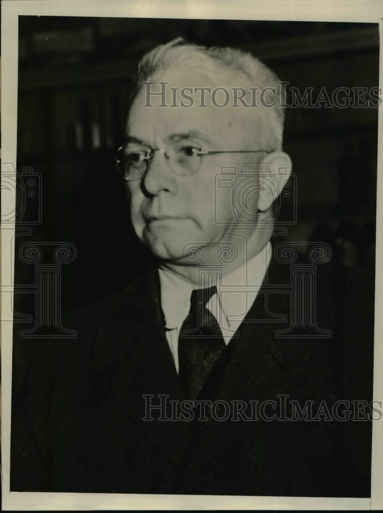 1940 Press Photo DR Plouck alleged to have burned books at school in Bradner OH