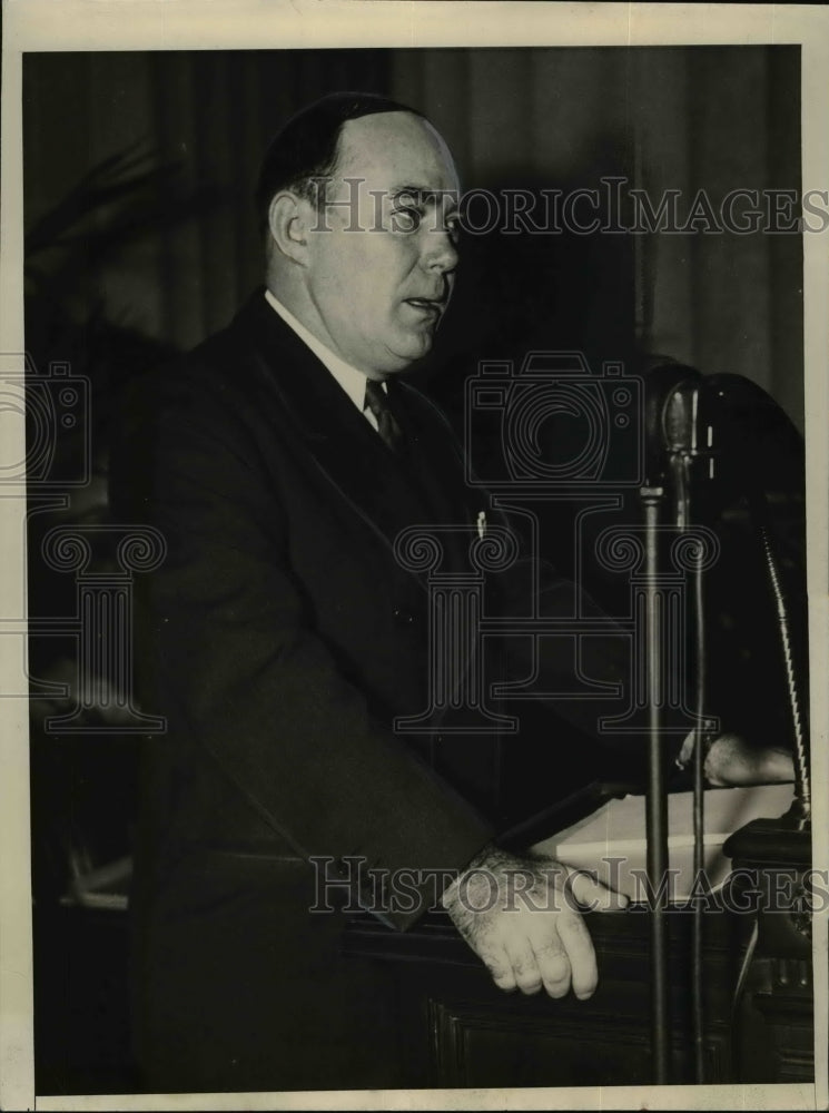 1935 Press Photo Major George L. Berry of NRA - nef02033