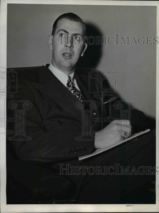 1946 Press Photo Carlton W. Werkau of National Telephone Workers Union
