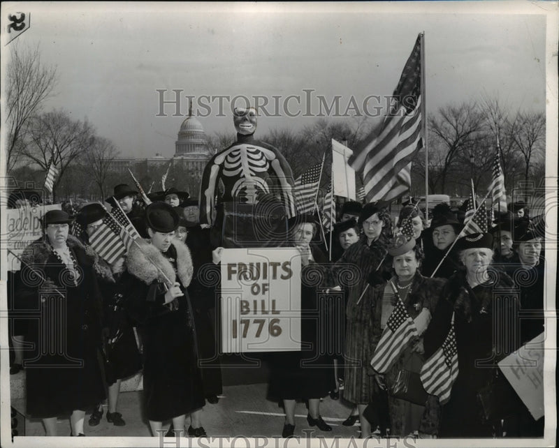 Load image into Gallery viewer, 1931 Press Photo Mothers March to Defeat Bill in 1776 parade in Washington DC
