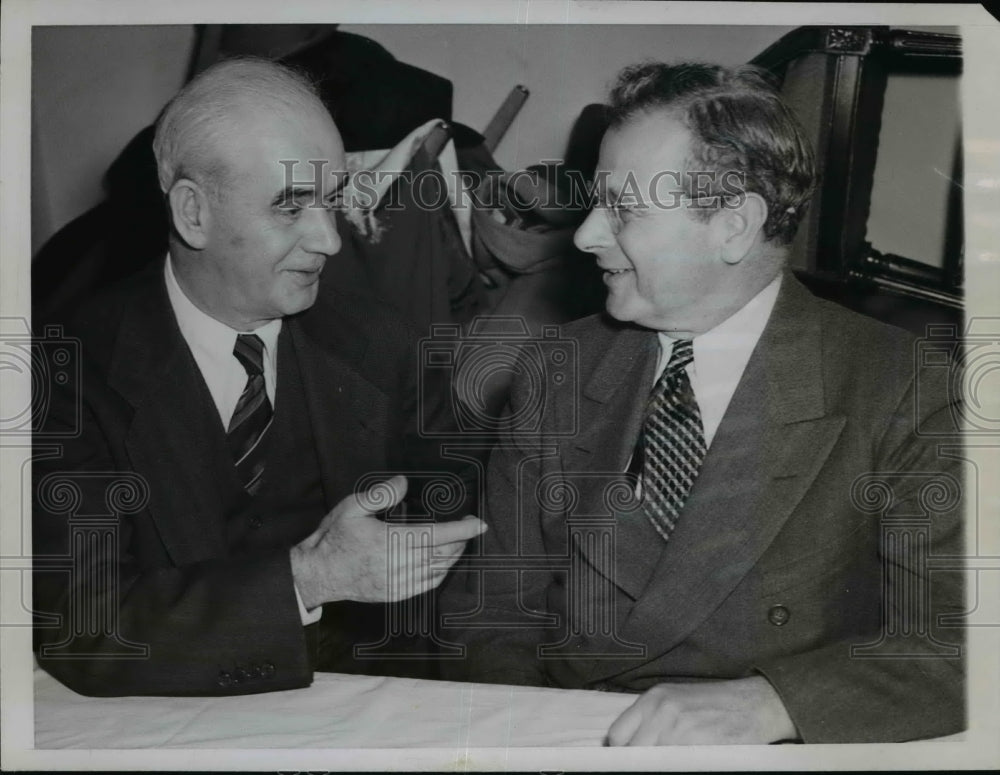 1944 Press Photo CIO President Philip Murray, Chairman Sidney Hillman
