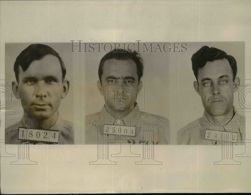 Load image into Gallery viewer, 1932 Press Photo Jim Pierson Henry Woodward Hubert Perkins Prison Dentist
