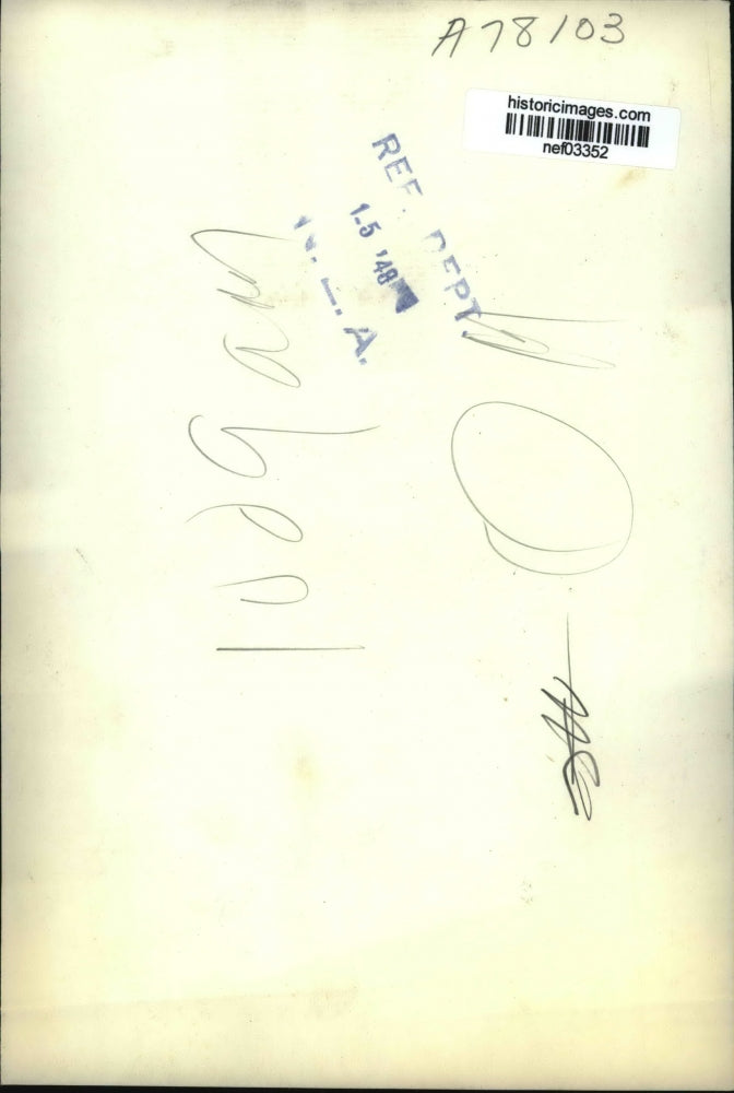 1947 Press Photo Mary Garrett held in Charleston County Police Headquarters