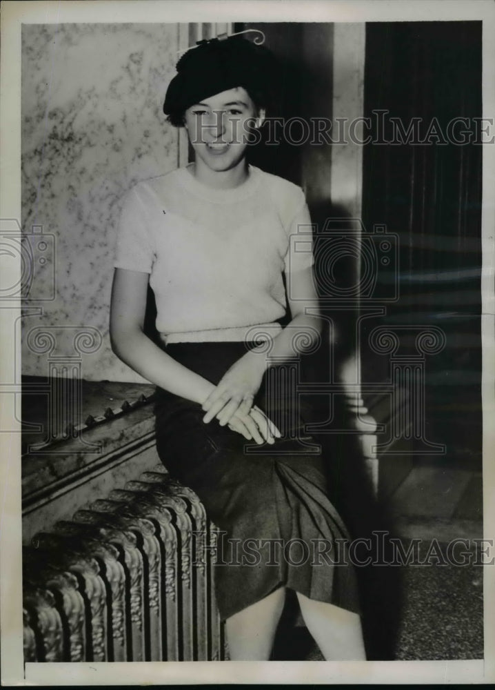 1937 Press Photo Gwendoline Norton in Los Angeles court - nef03406