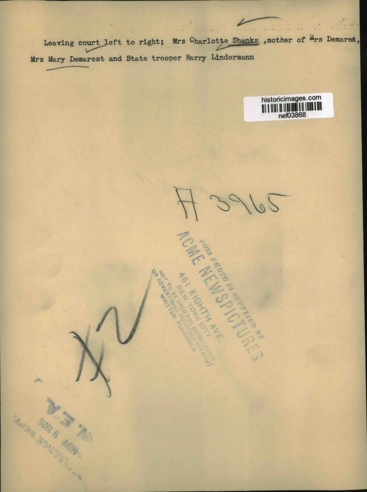 1926 Press Photo Charlotte Shanks Mary Demarest State Trooper Harry Linderman
