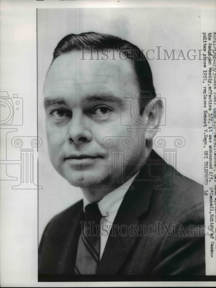 1959 Press Photo John OConnell editor American Weekley - nef04075
