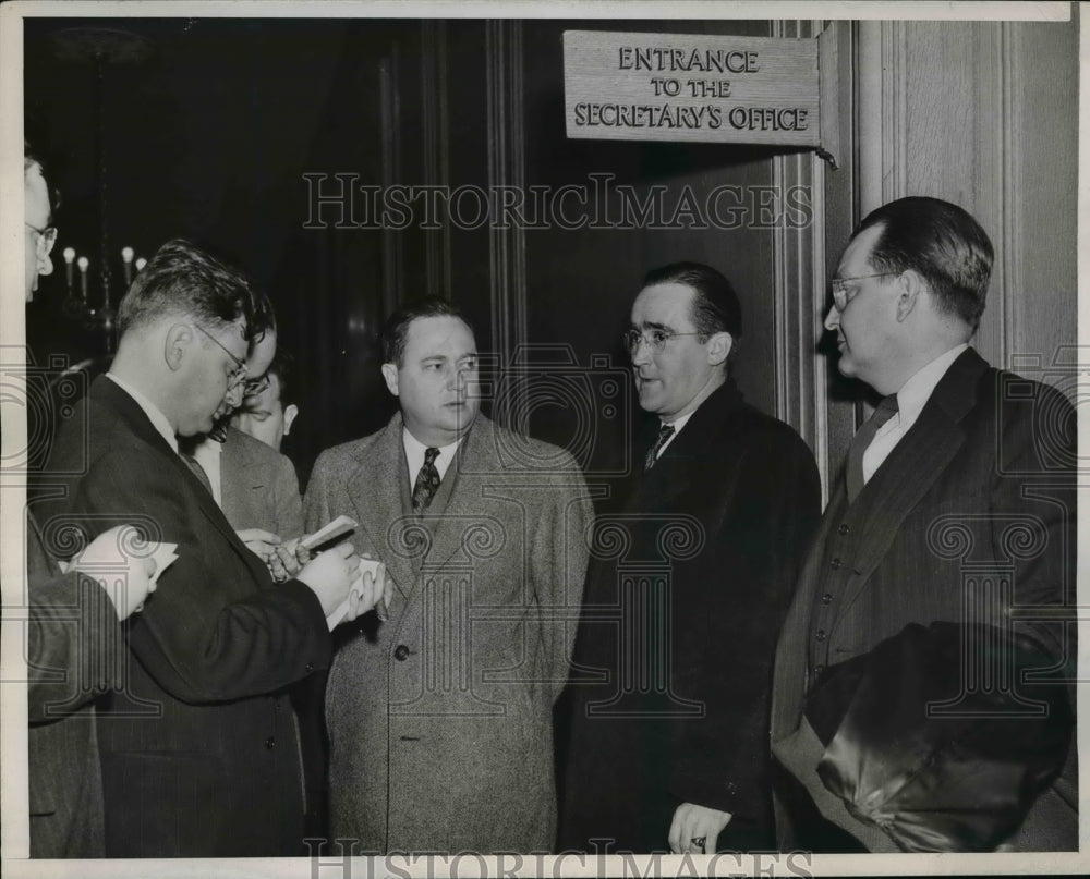 1946 Press Photo Joseph Bierne Pres National Federation of Telephone Workers