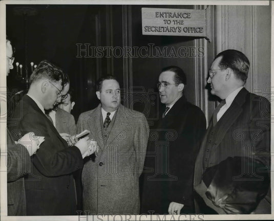 1946 Press Photo Joseph Bierne Pres National Federation of Telephone Workers