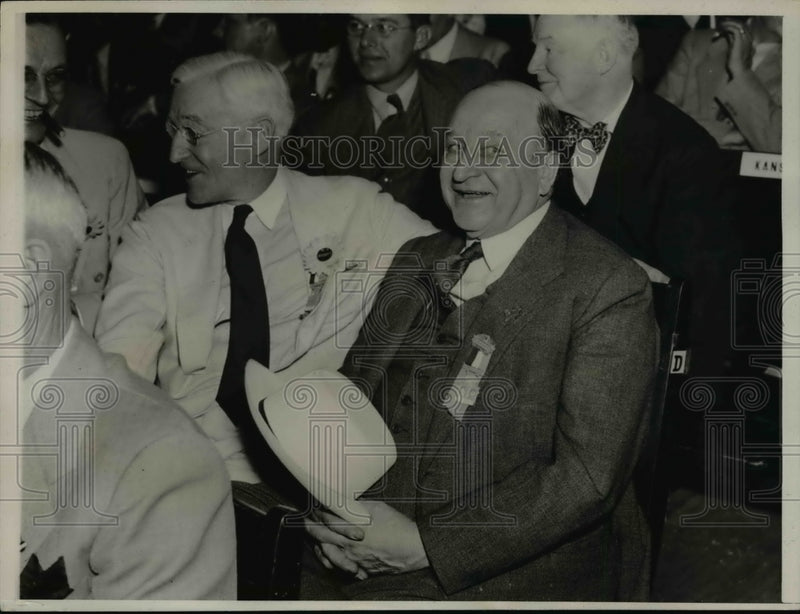 Load image into Gallery viewer, 1936 Press Photo Fred Harris &amp; Henry Allen attend Republican National Convention
